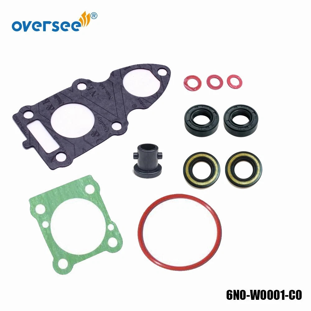 Lower Unit Seal Kit for Yamaha 6HP-8HP (6N0-W0001-C2, 6G1-W0001-C1, 6N0-W0001-20)