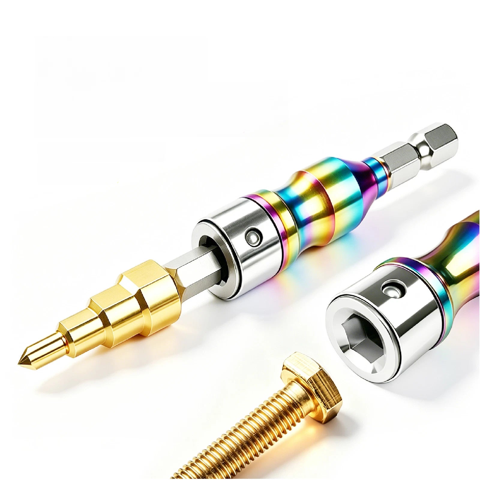 Steel Ball Locking Socket Adapter with Hex Shank for 6.35mm Applications