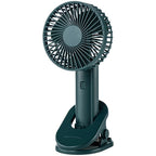 3-Speed Portable Clip Fan with 2000mAh Battery, USB Rechargeable