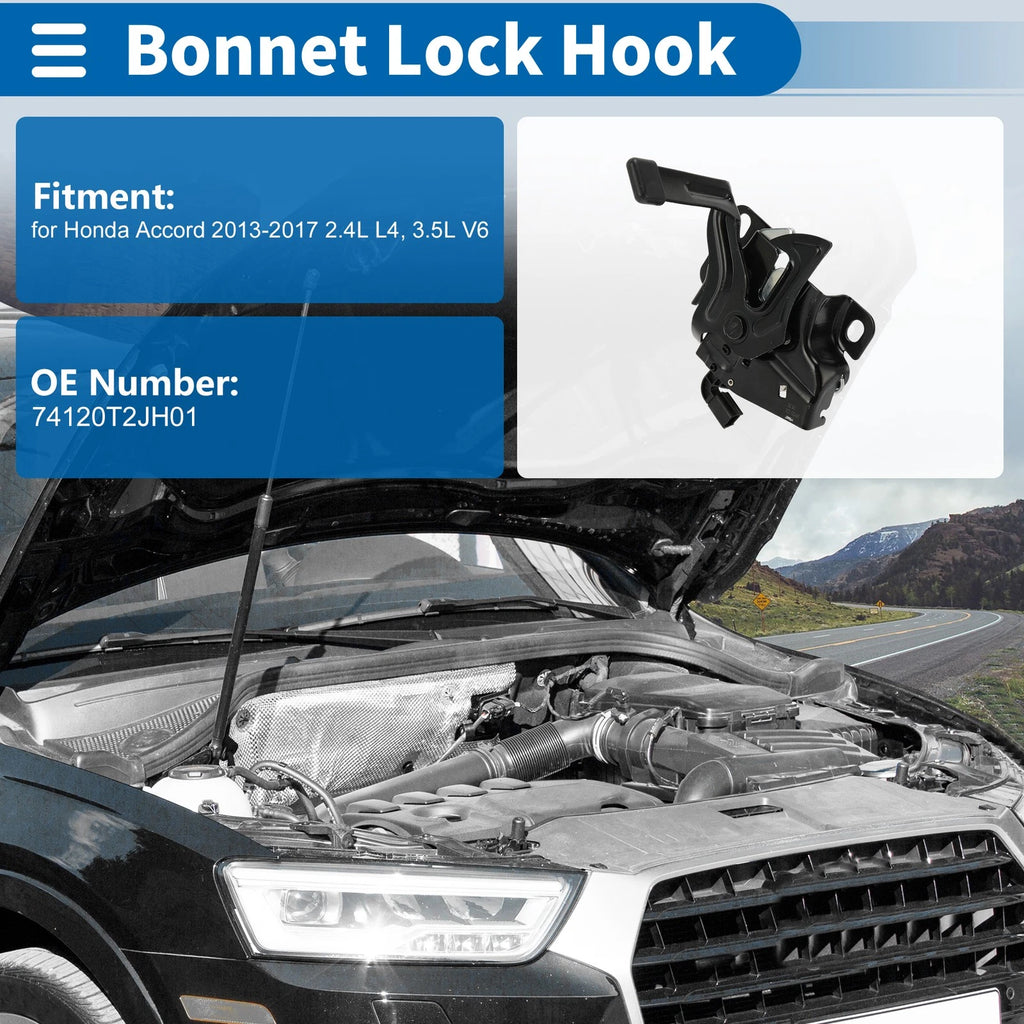 Hood Latch Assembly for Honda Accord (2013–2017) 2.4L L4