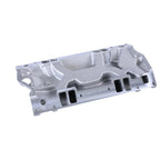 Dual Plane Satin Aluminum Intake Manifold for SBC Chevy Vortec 350 Heads