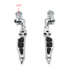 3" Stiletto Spike FootPeg for Harley Dyna Sportster Touring (1.25" Engine Guard)