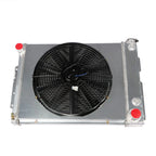 3 Row Aluminum Radiator with Shroud Fan for Chevy Camaro Pontiac Firebird (1967–1969)