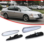 Set of 4 Clear Amber Red LED Side Marker Lamps for Nissan Maxima (2000–2003)