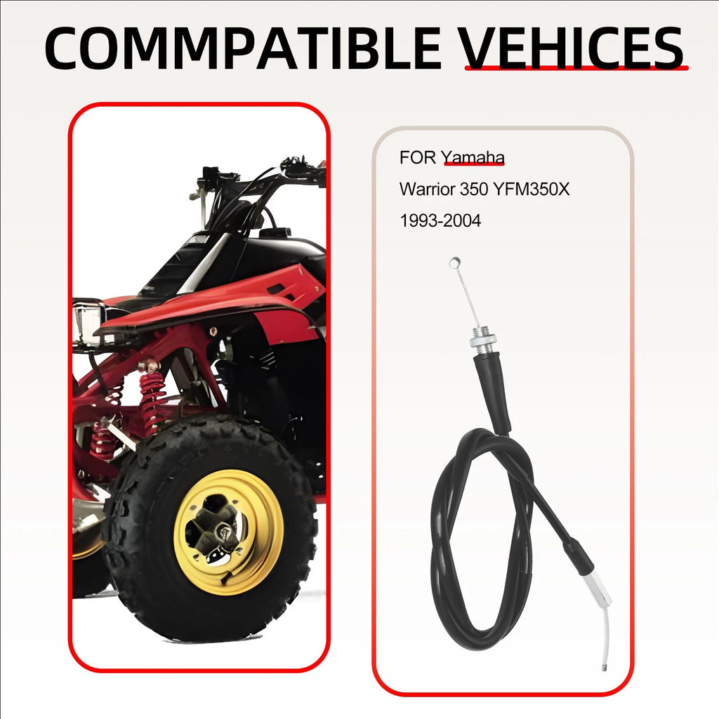 Throttle Cable for Yamaha Warrior YFM350 YFM 350 X (1993–2004) 3GD-26311-01-00