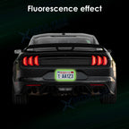 Silicone License Plate Frame for Nissan (2017-2021) 2-Pack Luminous Green