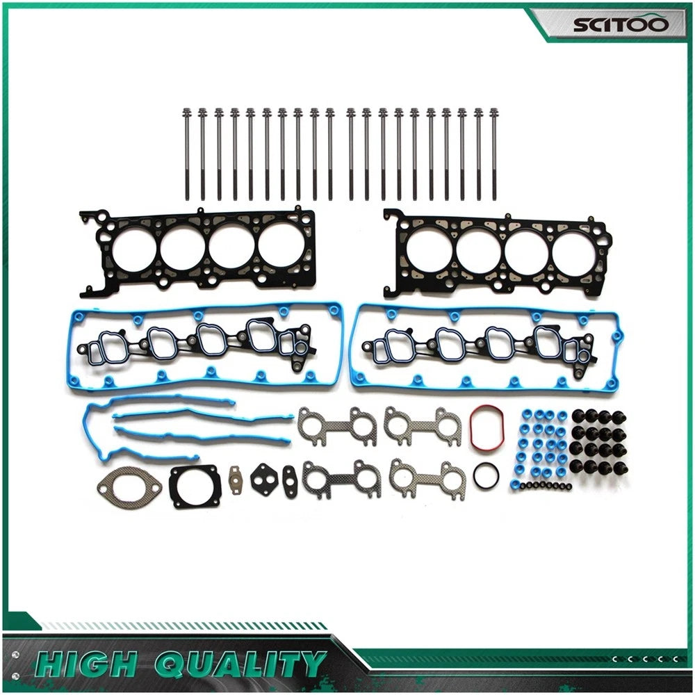 Head Gasket Bolts Set of 10 for Ford Lincoln Mercury 4.6L SOHC VIN W (2002–2004)