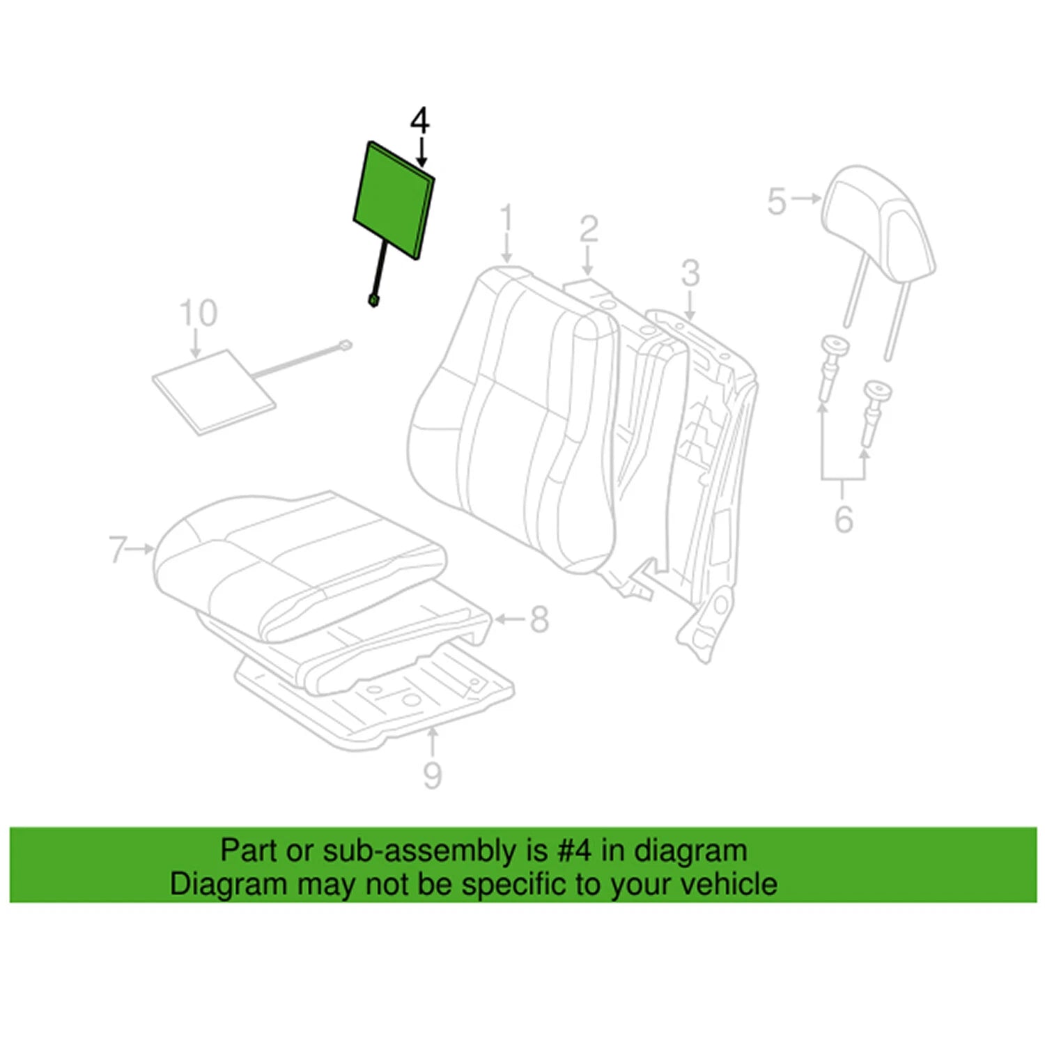 Front Seat Heater Pad for Mopar (68138265AB)