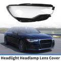 1 Pc Headlight Lens Cover for Audi A6 (2012–2014) Black