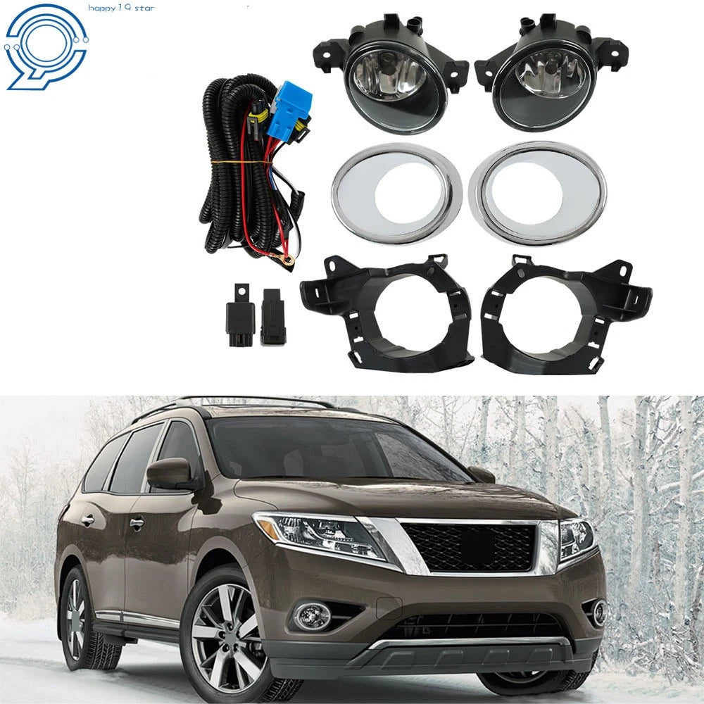 Fog Light Kit for Nissan Pathfinder (2013–2016) Chrome Right & Left