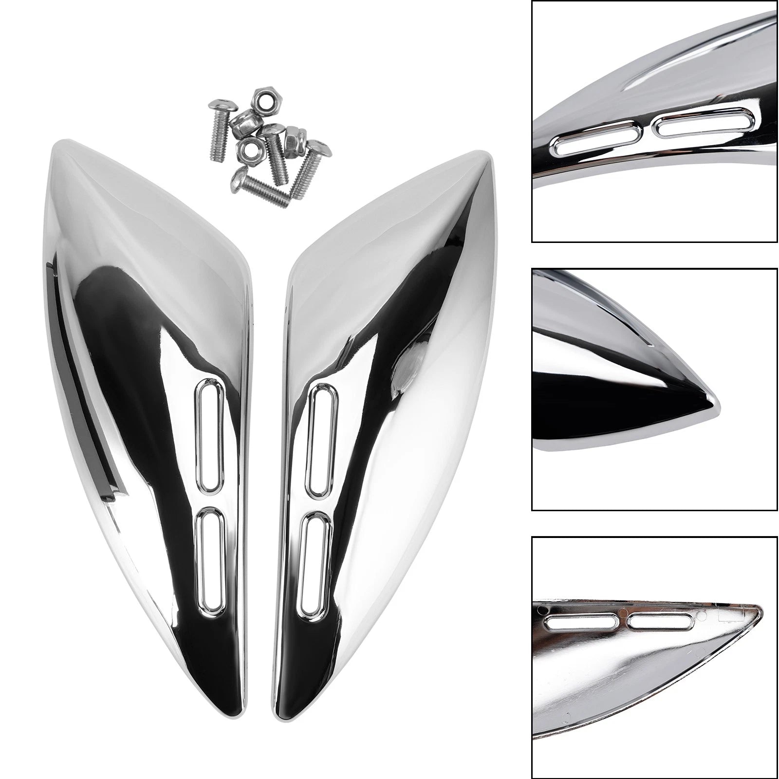 Gas Tank Side Cover Panel for Kawasaki Z900RS (2018–2024) Chrome