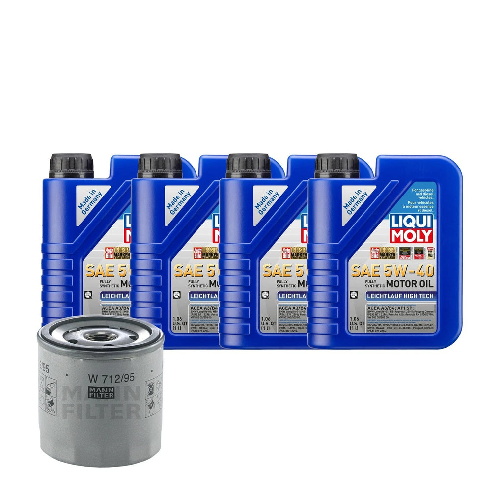 4L Liqui Moly Leichtlauf High Tech 5W-40 Oil Change Kit for Audi Jetta (2011–2018)