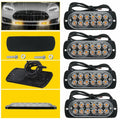 Set of 4 LED Strobe Lights for Universal Vehicles (12V-24V)