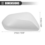 Right Side Mirror Cover Cap for Toyota Prius (2016–2019) ABS White