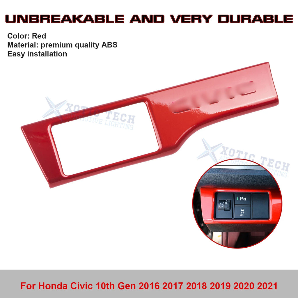 Headlight Switch Button Frame Cover for Honda Civic (2016-2021)