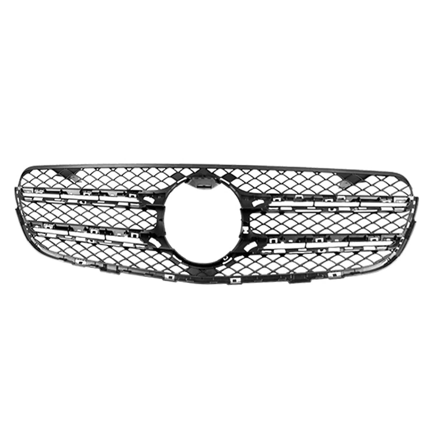 Replacement Black Matte Plastic Front Grille for Your Vehicle (2005–2015)