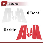 Door Pillar Window Trim for Nissan Bluebird (2015–2021) Silver Tone