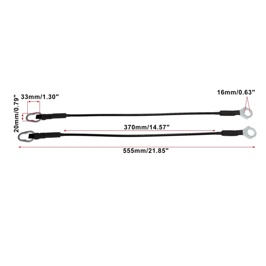 Pair Rear Tailgate Cables for Ford F-100 F-150 F-250 F-350 (1987–1997)