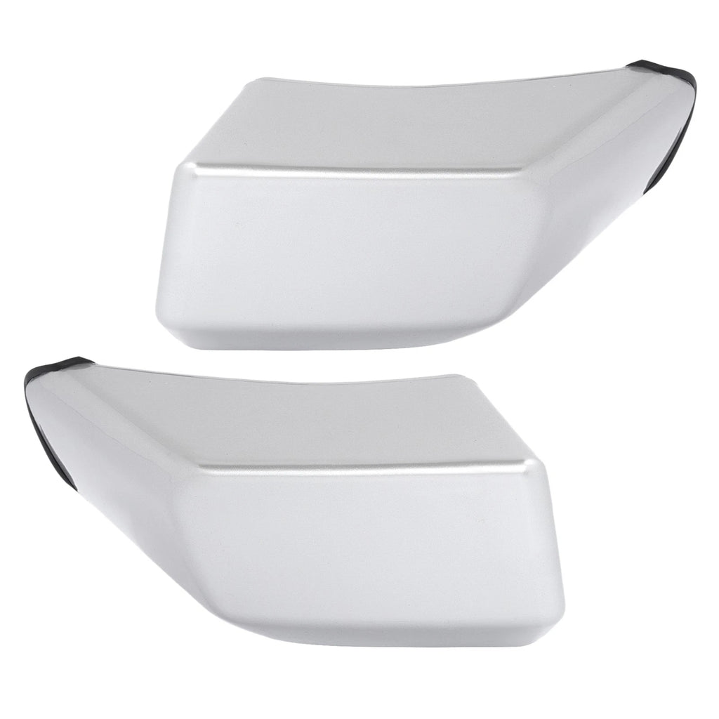 Set of 2 Silver Front Corner Bumper End Caps for Toyota FJ Cruiser (2007–2014)