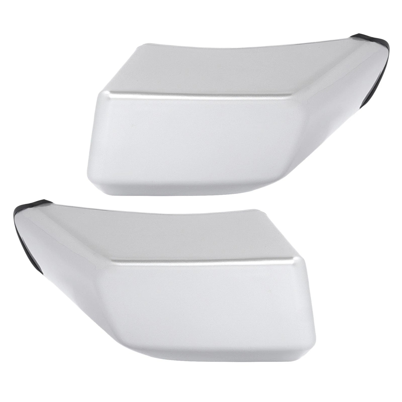 Set of 2 Silver Front Corner Bumper End Caps for Toyota FJ Cruiser (2007–2014)