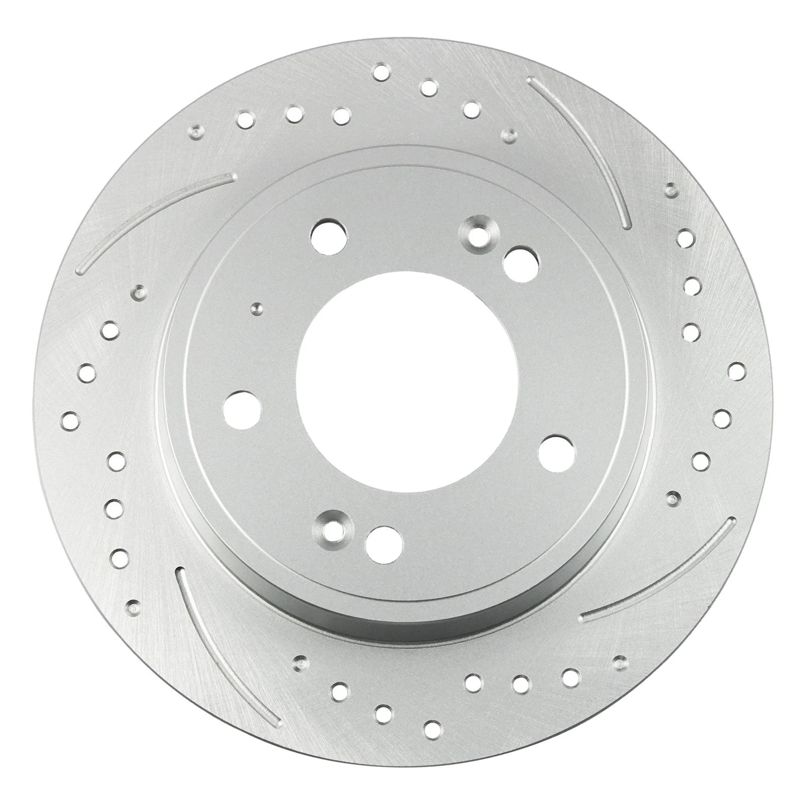 Front & Rear Drilled Slotted Brake Rotors & Ceramic Pads for Kia Forte (2014–2018)