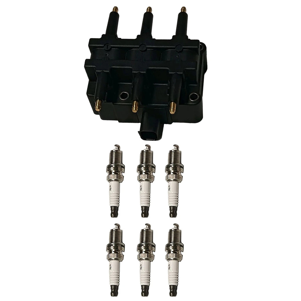 Set of 6 Ignition Coils & Iridium Platinum Spark Plugs for Dodge Ram 2500 