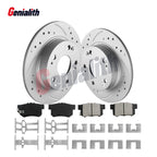 Rear Brake Rotors + Ceramic Pads for Honda Civic Acura ILX (2006–2015)