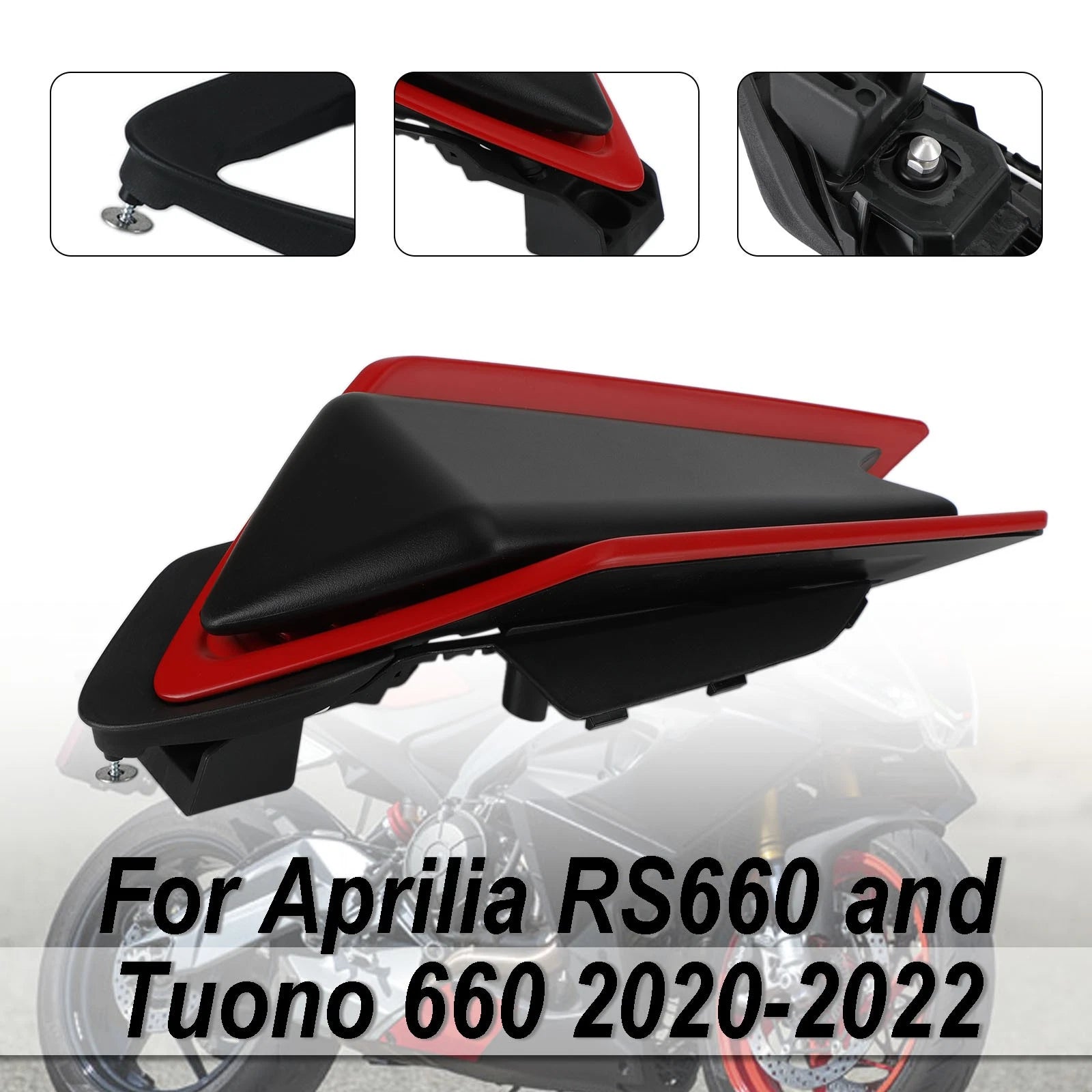 Rear Cowl Tail Fairing Cover for Aprilia RS660 RSV4 Tuono 660 (2020–2024) Red Black