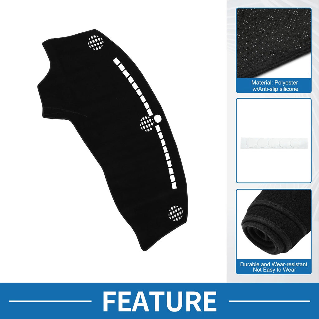 Dashboard Cover Mat for Dodge Challenger (2015–2024) Black