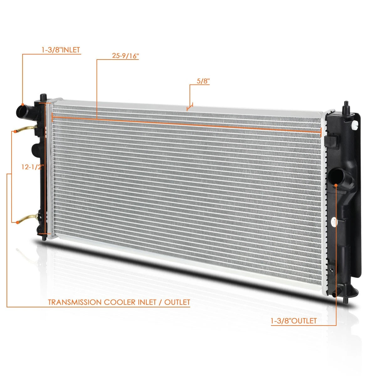 OE Replacement Aluminum Radiator for Toyota Celica GT/GTS (2000–2005) DPI-2335