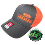 Richardson Flex Fit Trucker Hat for Ford Powerstroke (Charcoal Gray/Orange)