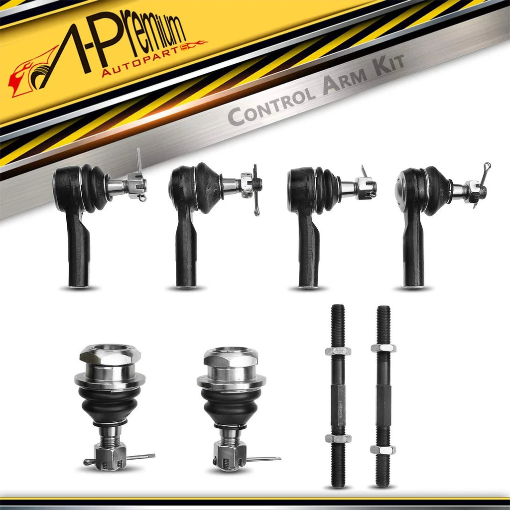 Set of 4 Front Tie Rod End Ball Joints for Nissan Sentra (1995–1999) 200SX (1995–1998)