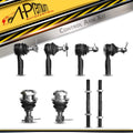 Set of 4 Front Tie Rod End Ball Joints for Nissan Sentra (1995–1999) 200SX (1995–1998)