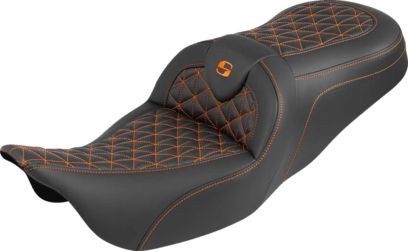 SADDLEMEN RoadSofa Tri Gripper Seat for Harley Davidson (Standard Reach)