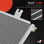 A/C Condenser with Receiver Drier & Bracket for Honda Civic Accord