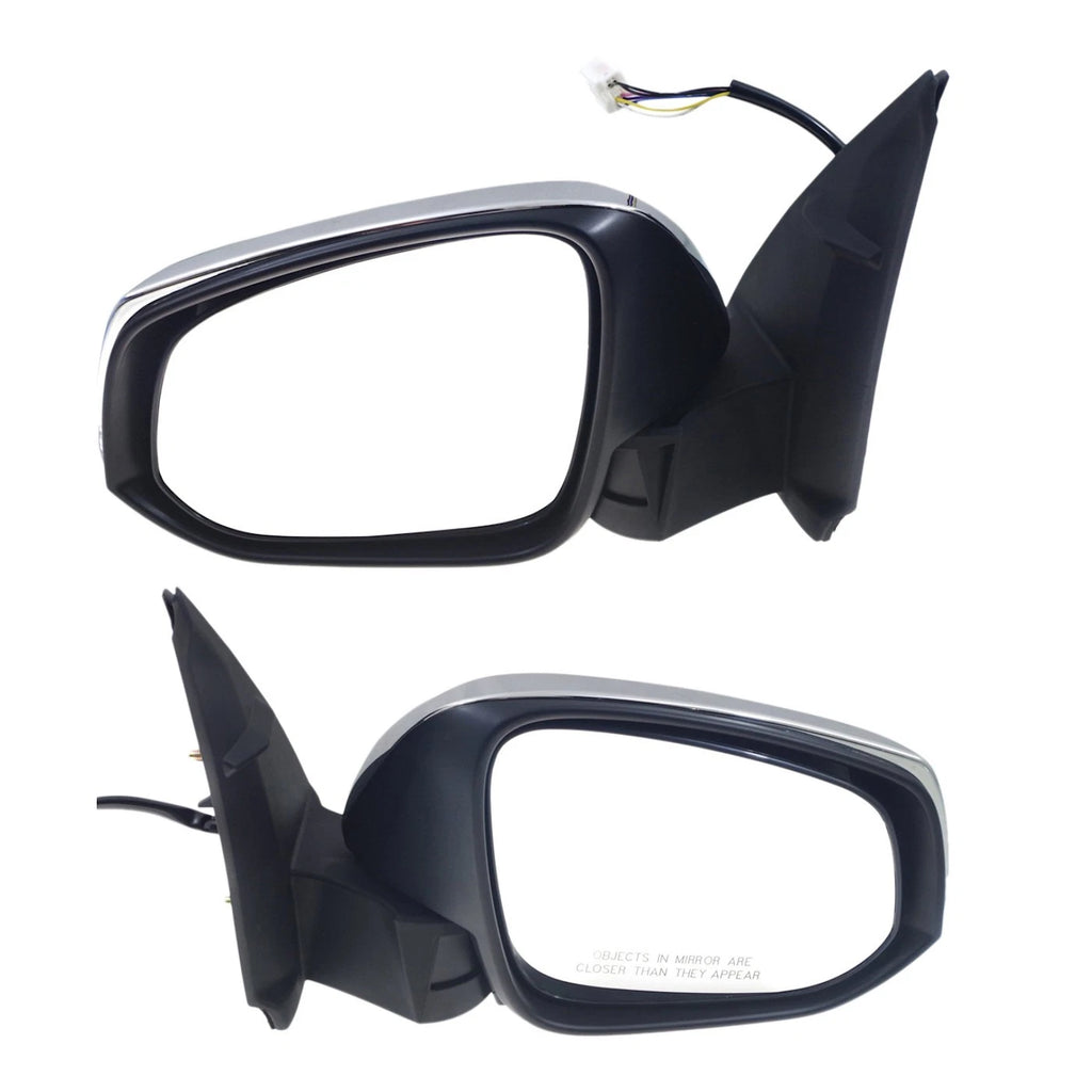 Exterior Mirror Pair for Tacoma (Power Heated Turn Signal Chrome)