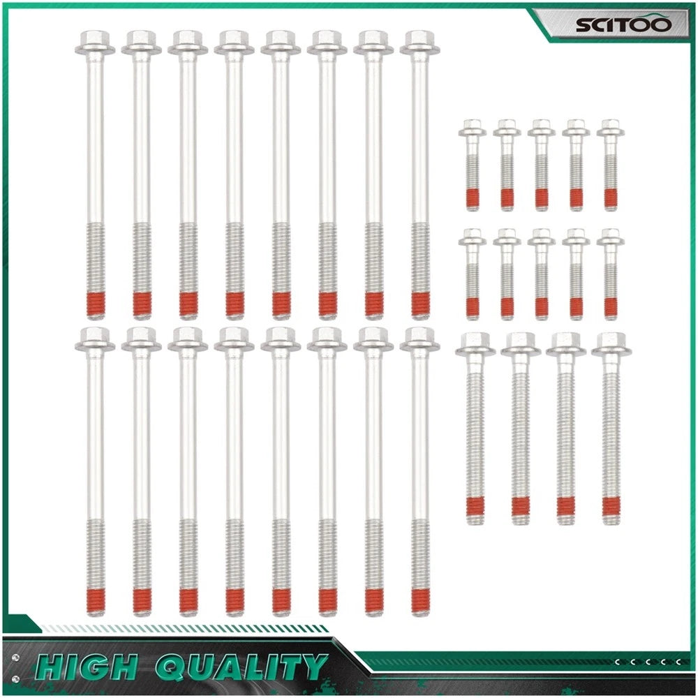 Head Bolts Kit for Cadillac Chevrolet Pontiac 4.8L 5.3L 5.7L 6.0L (1997–2006)