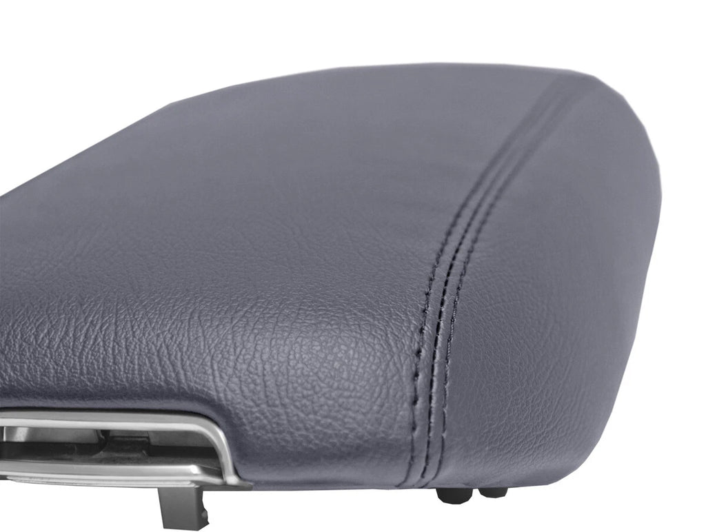 Center Console Lid Armrest Cover for Kia Sorento (2014–2020) Gray PVC Leather