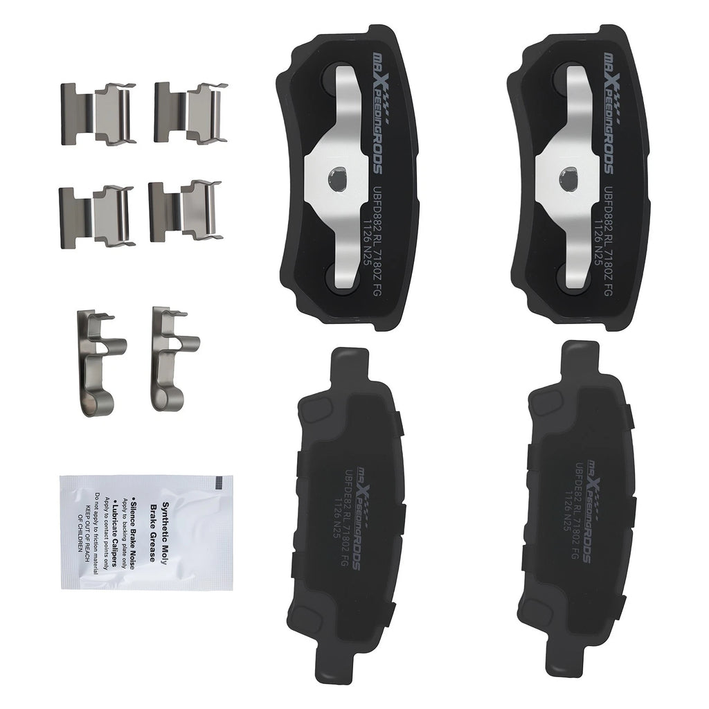 Rear Ceramic Brake Pads Kit for Chrysler 200 Sebring/Dodge Avenger Caliber (2007–2014) D1037