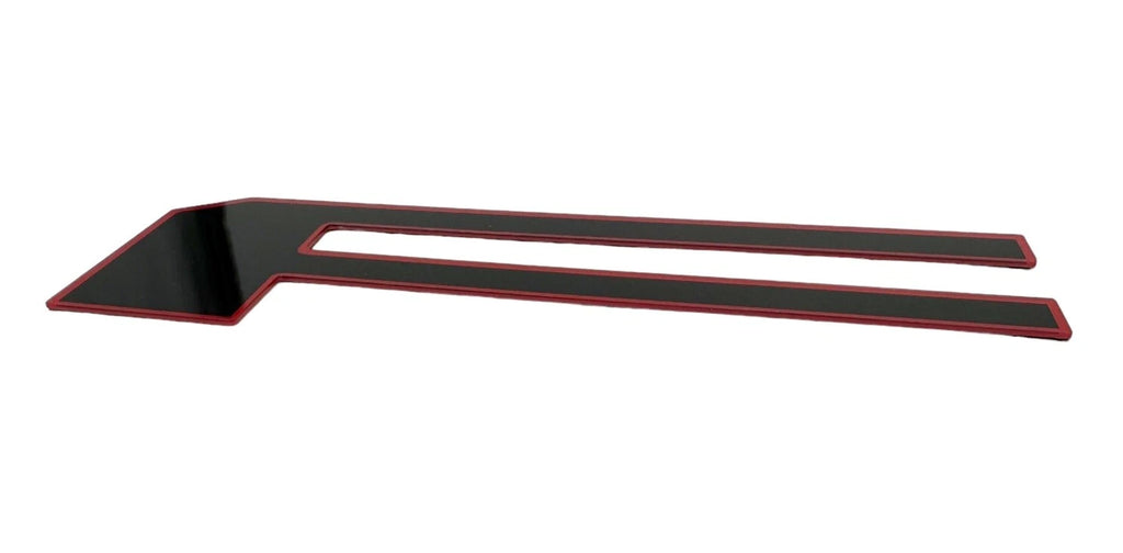 Tailgate Letter Insert Set Black with Red Outline for 2021–2025 Ford F-150