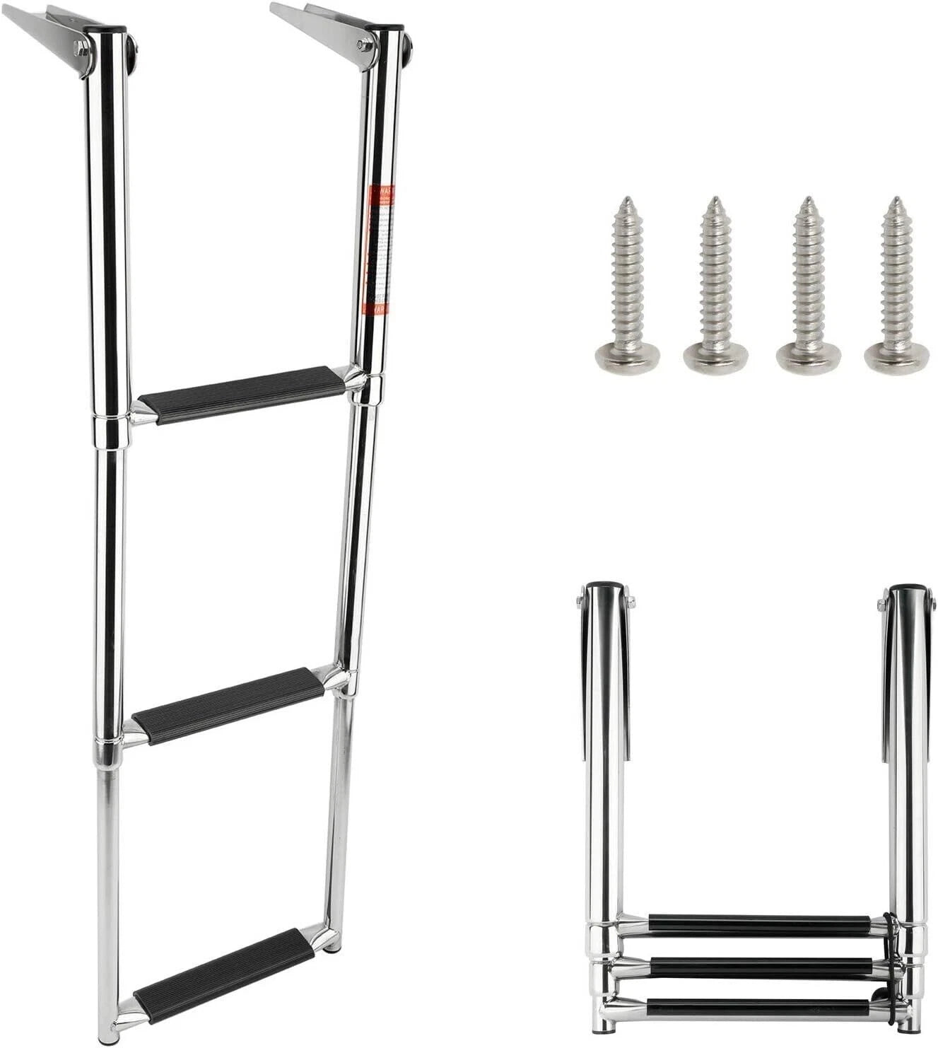 3 Step Telescoping Stainless Steel Boat Ladder for Dock Use
