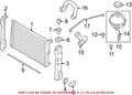 Engine Coolant Overflow Hose for BMW (17128651298)