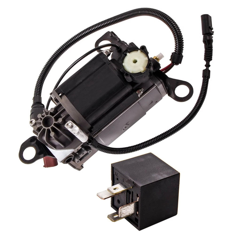Air Suspension Compressor for Audi A8 Quattro (2003–2010) 4E0616007E & Relay