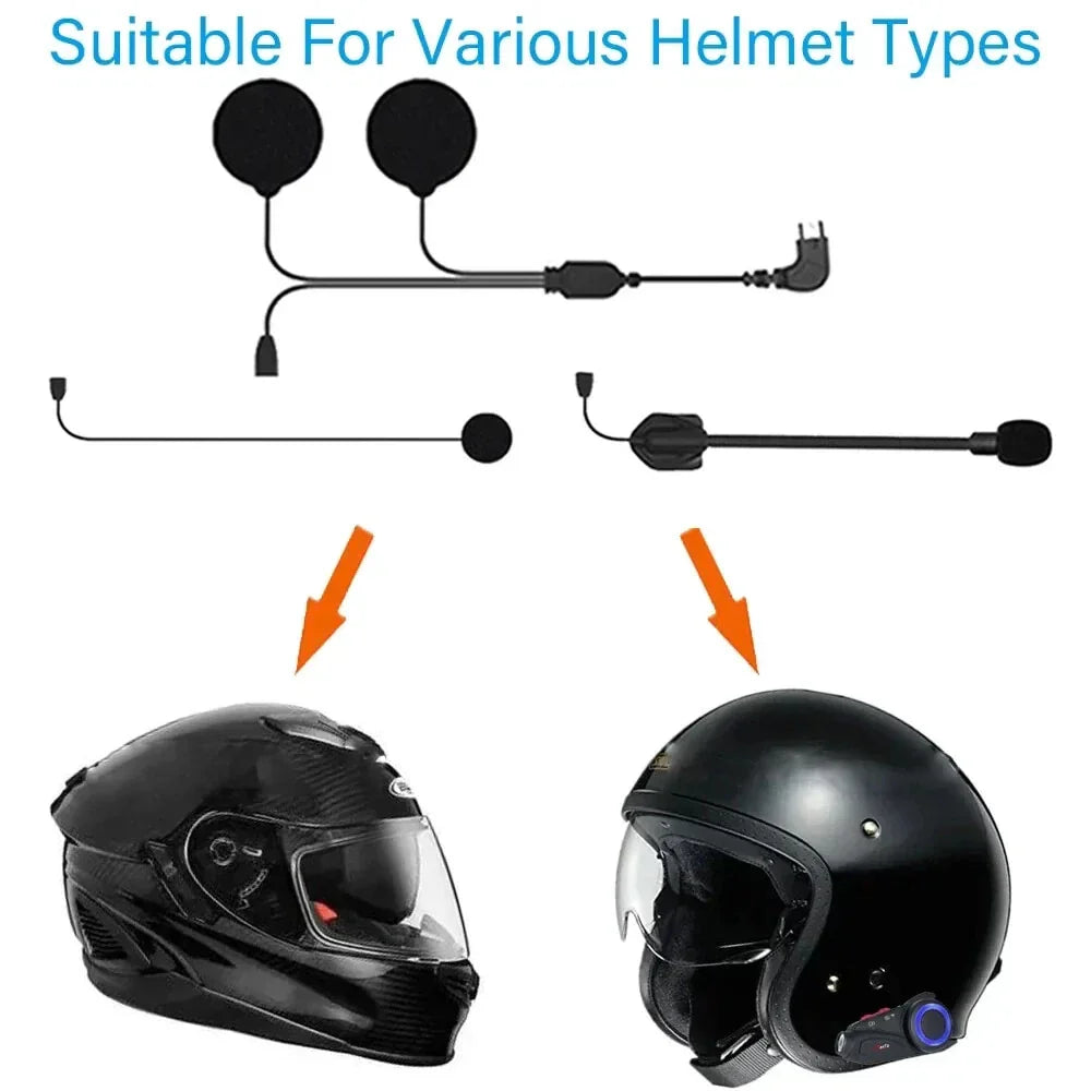 Maxto M3S Motorcycle Helmet Headset Intercom with 2K Video Recorder