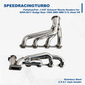 Set of 4 Stainless T4 Racing Turbo Manifold Exhaust Headers for Mustang 5.0 V8 (1982–1993)