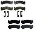 Set of 4 Semi-Metallic Brake Pads for Chevy GMC Hummer H2 (2003–2009)