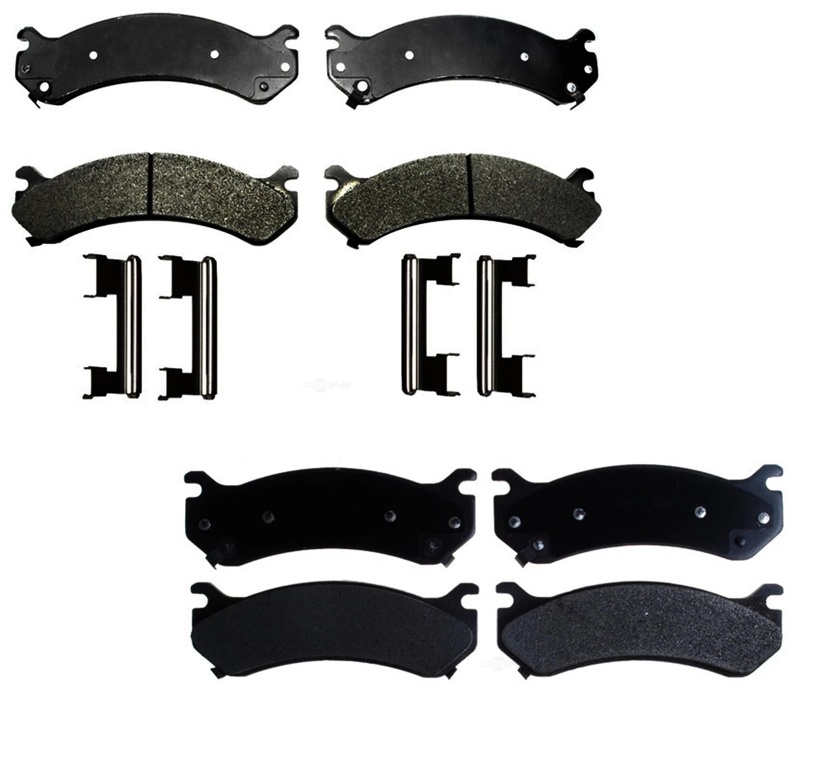Set of 4 Semi-Metallic Brake Pads for Chevy GMC Hummer H2 (2003–2009)