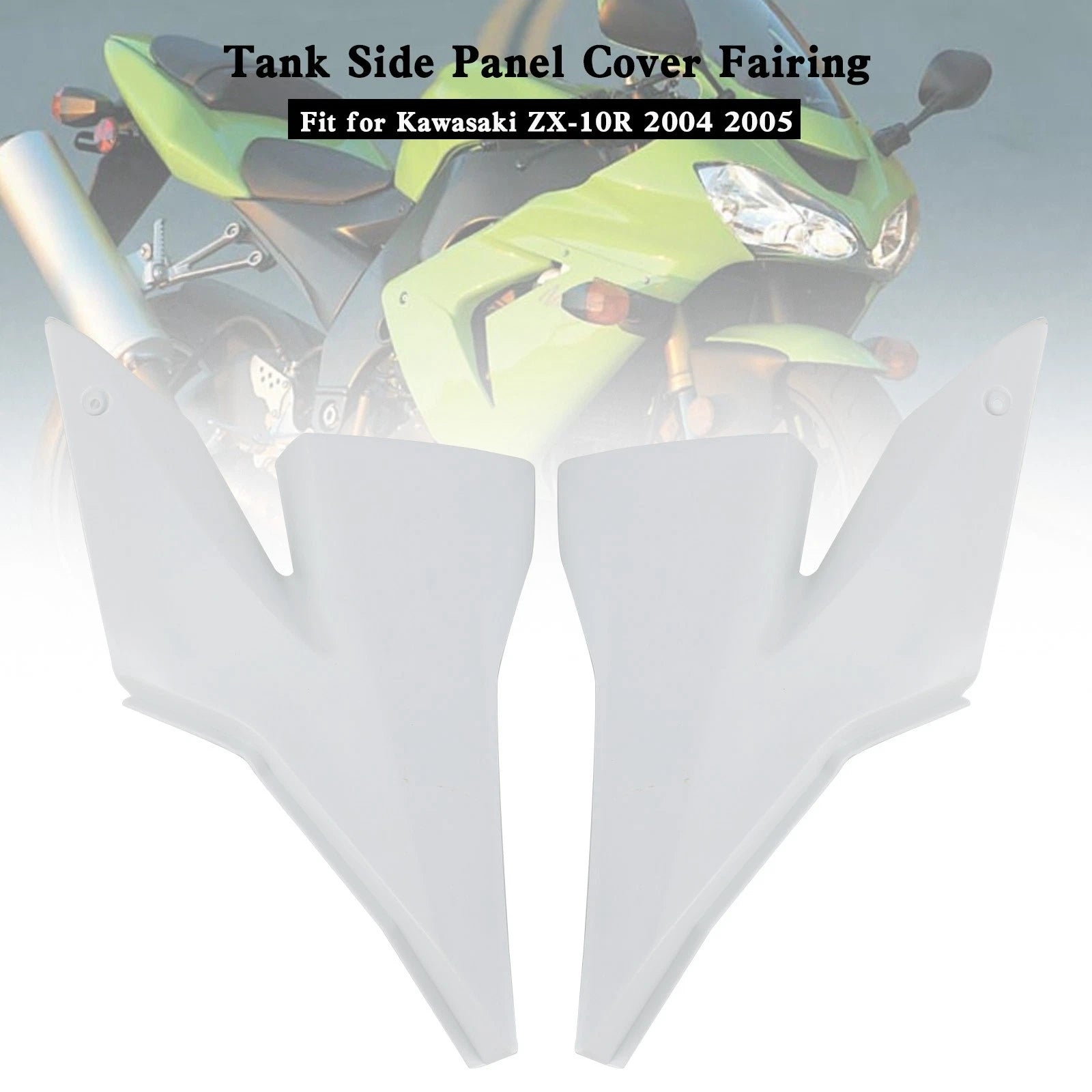 Tank Side Trim Cover Panel for Kawasaki ZX10R (2004–2005)