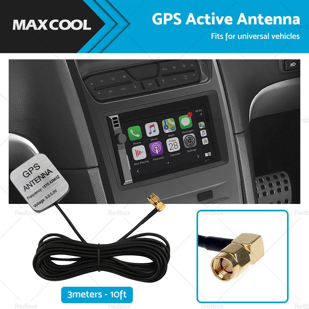 GPS Antenna SMA Active Aerial Cable for Car DVD Head Unit (2002–2019)