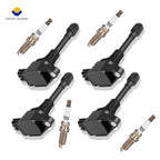 Set of 4 Ignition Coils & Spark Plugs for Nissan Altima 2.5L L4 (2007–2015)